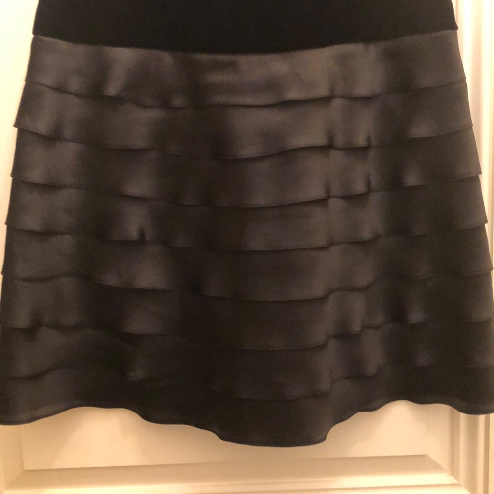 Vintage Velvet dress with organza pleated bottom - Picture 2 of 5